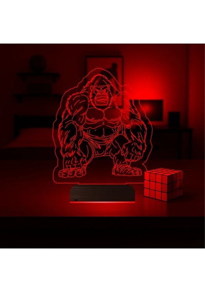 Luvivia Goril Gorilla 3d Lamba - Masa Gece Lambası V3 Şeffaf
