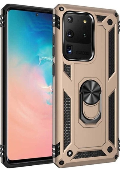 Galaxy S20 Ultra Kılıf Zore Vega Kapak Gold