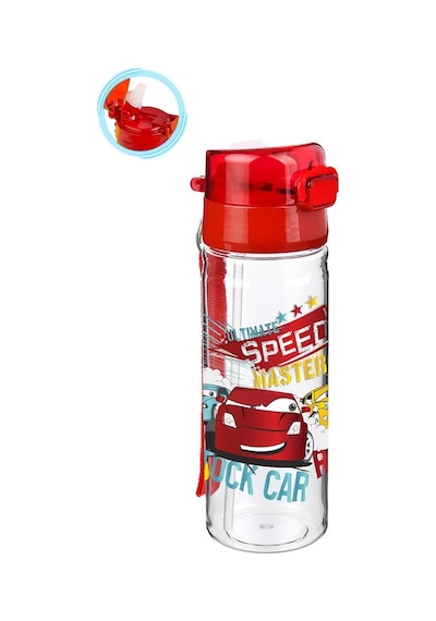 Speed Cars Suluk 500 Ml - Çocuk Suluk, Matara, Pipetli Suluk, Askılı Suluk Arabalar Matara