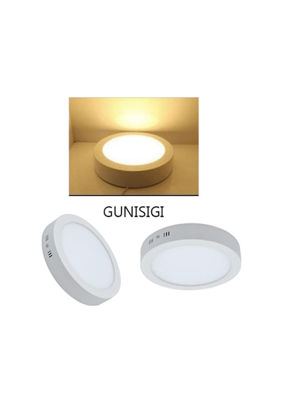 18 Watt Sıva Üstü Yuvarlak Led Panel Spot Armatür Günışığı