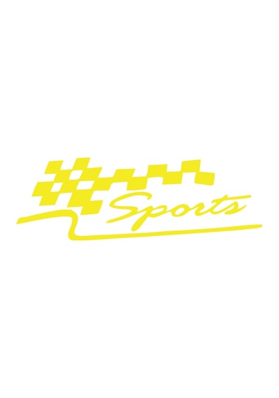 Sports Sticker 17x17 Cm Sarı