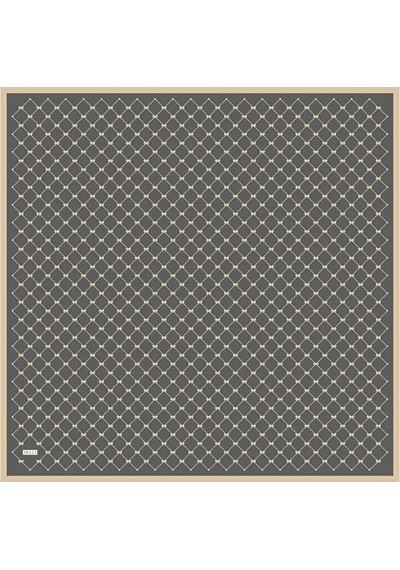 Belli Saf Twill İpek Eşarp 4006d Füme