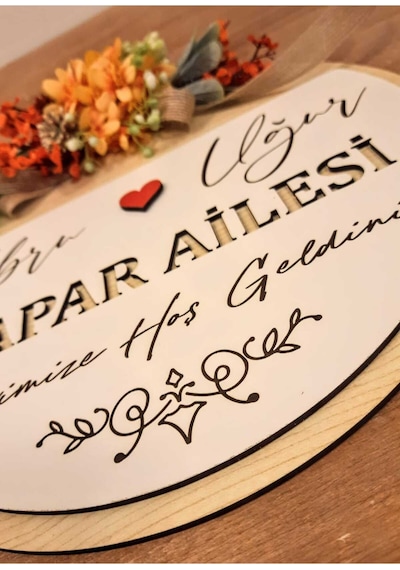 Kapı Dekorasyon Kapı Önü Aksesuar Krem