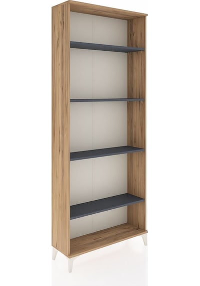 Arges Dolap 4 Raflı 88x30x221 Çam-antrasit Çam