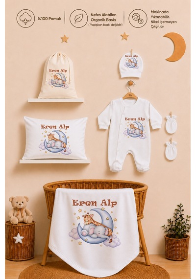 Pia Baby Kişiye Özel Erkek Bebek Hastane Çıkışı 12 Parça %100 Pamuk İsimli Organik Baskılı İsme Özel Keseli 105311k3x Ekru Pia Baby Kişiye Özel Erkek Bebek Hastane Çıkışı 12 Parça %100 Pamuk İsimli Organik Baskılı İsme Özel Keseli 105311k3x Ekru