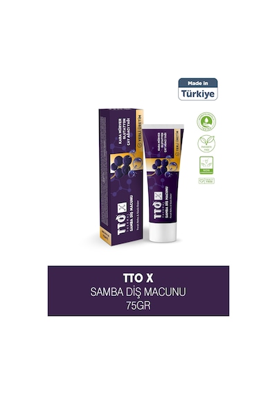 Tto X Kara Mürveli Diş Macunu Ferah Nefes Temel Bakım