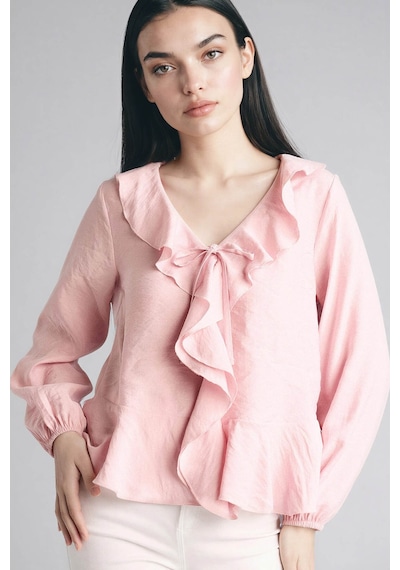 Defacto Volanlı Modal Bluz G1971ax26spbr86 Pembe-br86