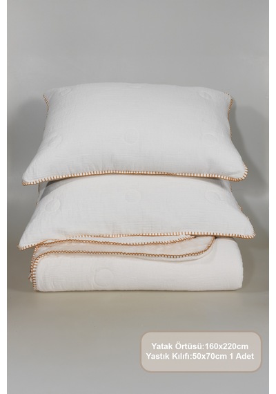 Elart Palermo Comfort Uyku Seti Tek Kişilik 2 Parça 160x220 Cm Krem Krem