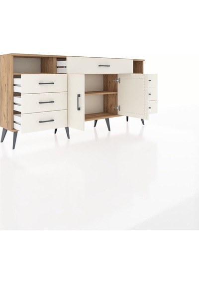 Arges Konsol 4 Raflı 7 Çekmeceli 2 Kapaklı 176x30x83 Çam-aytaşı/aytaşı Aytaşı/aytaşı Arges Konsol 4 Raflı 7 Çekmeceli 2 Kapaklı 176x30x83 Çam-aytaşı/aytaşı Aytaşı/aytaşı