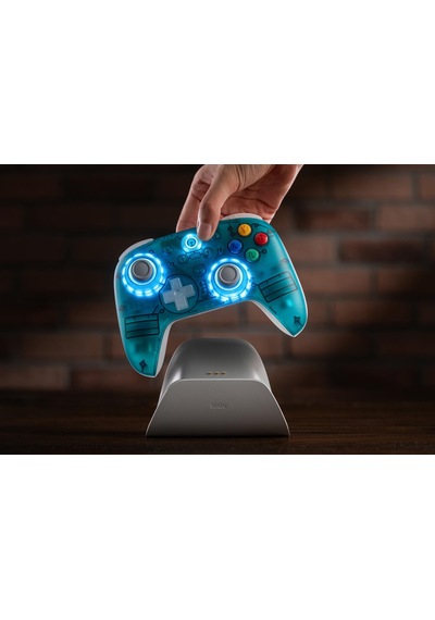 8bitdo Ultimate 2 Kablosuz Oyun Kolu Windows, Android, Apple Uyumlu Hall Effect 2.4g Controller Şeffaf Mavi Clear Blue