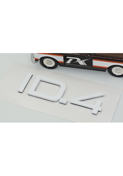 Dk Tuning Vw Volkswagen İd 4 Bagaj Beyaz Yazı Logo Arma -
