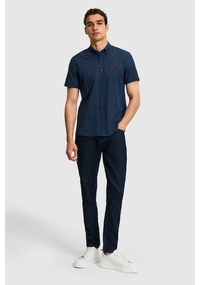 U.s. Polo Assn. Erkek Lacivert Gömlek Kısa Kollu 50324727-vr033 U.s. Polo Assn. Erkek Lacivert Gömlek Kısa Kollu 50324727-vr033