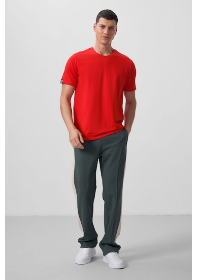 Tommy Life Tommy Lıfe Erkek Kırmızı Basic Kısa Kol Standart Kalıp O Yaka T-shirt 87911 T10er-87911 001