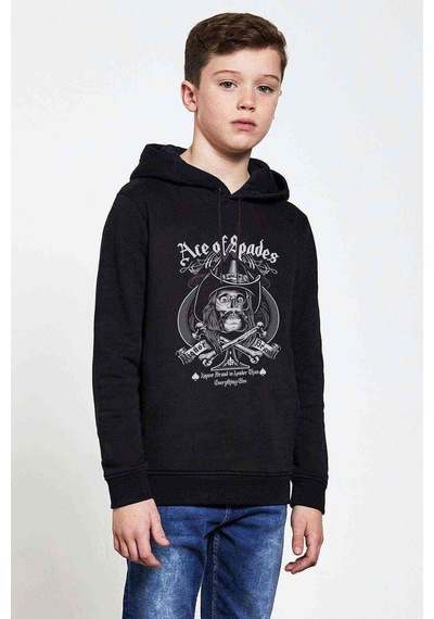 Tshirthane Motörhead Ace Of Spades Kurukafa Rock Baskılı Unisex Çocuk Sweat (528712563) Siyah
