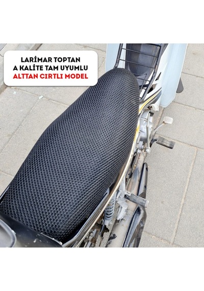 Yamaha Crypton Sele Koltuk Kılıfı / 3d Çift Kat File Terletme Yapmaz - Alttan Cırtlı Kolay Montaj