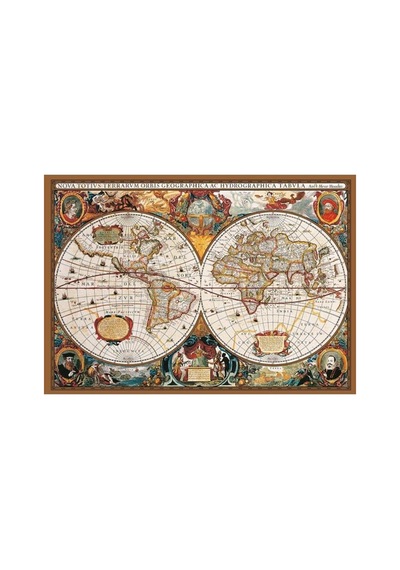 - 17th Centruy World Map 2000 Parça Puzzle
