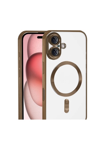 Apple Uyumlu iPhone 17 Uyumlu Kross Magneticsafe Kapak - Çöl Titanyum