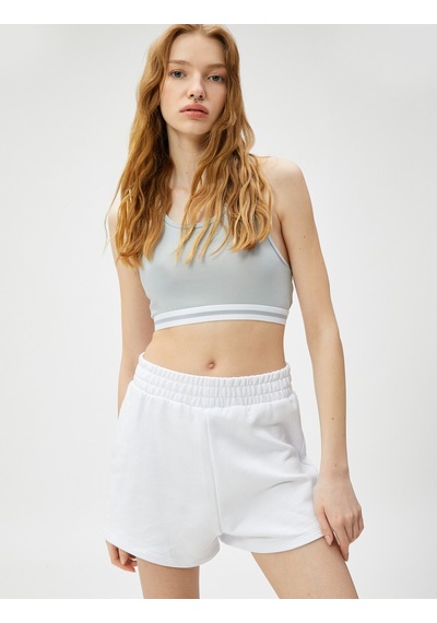 Koton Crop Atlet U Yaka Ribana Detaylı Mavi 3sal30067ık 3SAL30067IK655 Mavi Koton Crop Atlet U Yaka Ribana Detaylı Mavi 3sal30067ık 3SAL30067IK655 Mavi