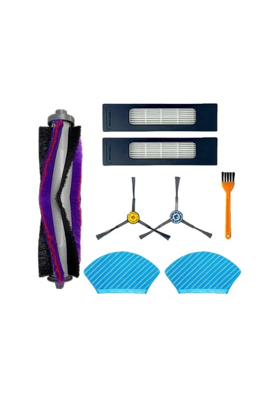 Fakir Robert Rs 770 780 Uyumlu Mop Bezli 8 Parça Yedek Fırça Filtre Mop Seti