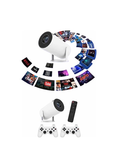 Ilkeshop Full Hd 8 Gb Ayaklı Çift Kollu 4k Video Oyun Konsolu Tnabilir 41338109
