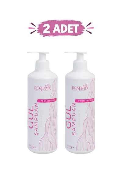 Rosemix - 562 - - Gül Şampuan 500 Ml - 2 Adetlik - Csmo-tex - Set Ürün Normal