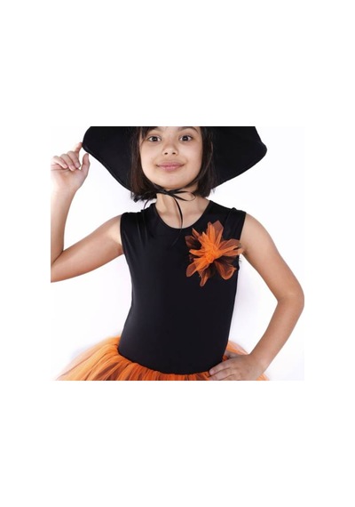 Masho Kids Siyah Şapkalı Süpürgeli Cadı Kostümü - Halloween Bayramı - Cadıla