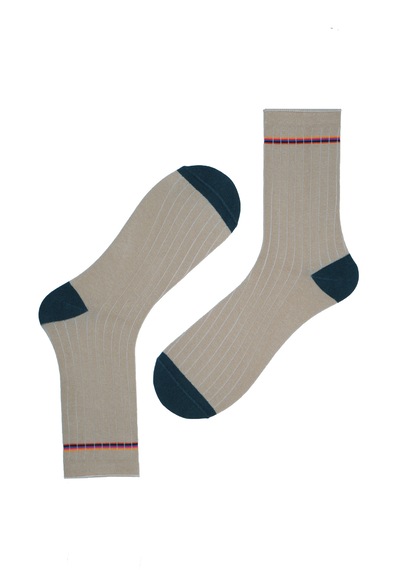 The Socks Company 3'lü Desenli Kadın Çorap Set 23kdcr178p Çok Renkli