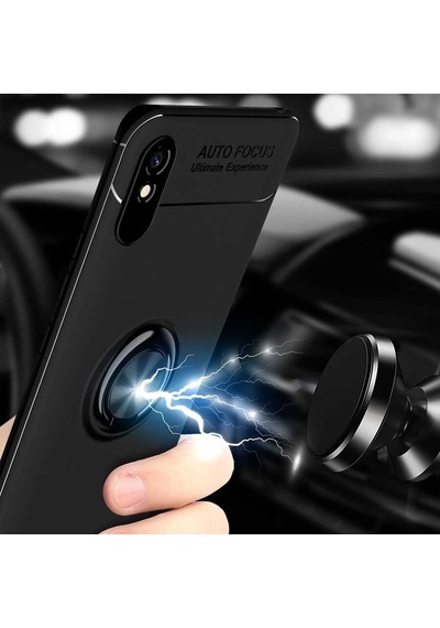Xiaomi Redmi 9a Kılıf Zore Ravel Silikon Kapak Mavi