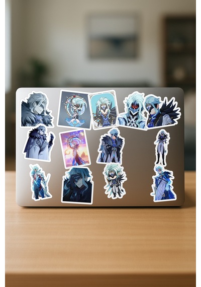Genshin Impact Dottore Oyuntelefon Laptop Bullet Journal Yapışkanlı Folyo Sticker Paketi 20 Adet Çok Renkli