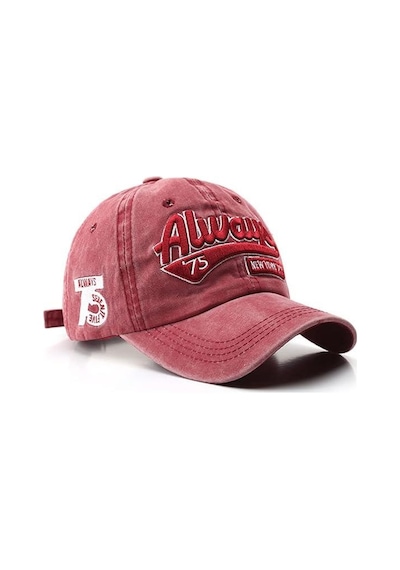 Valkyrie Vintage Baseball Şapka Unisex Ayarlanabilir Pamuk Spor Günlük Şapka Cap Kırmızı Kırmızı