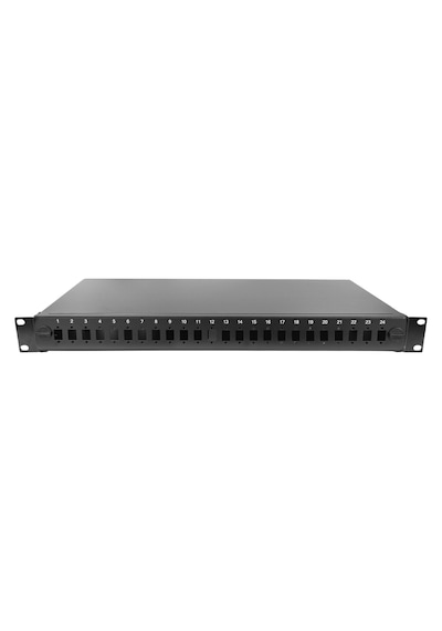 Alfafonet Ecoslide 24 Port Sc-sx/lc-dx 1ru Rack Tipi Siyah Fiber Optik Patch Panel