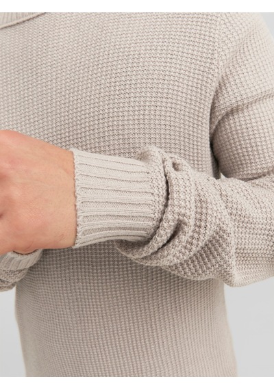 Jack & Jones Jack Jones Erkek Örme Kazak 12243116 Krem