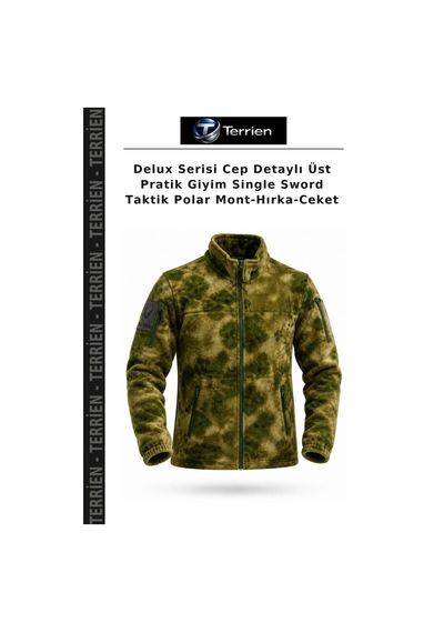 Terrien Delux Serisi Cep Detaylı Üst Pratik Giyim Single Sword Taktik Polar Mont-hırka-ceket Çok Renkli