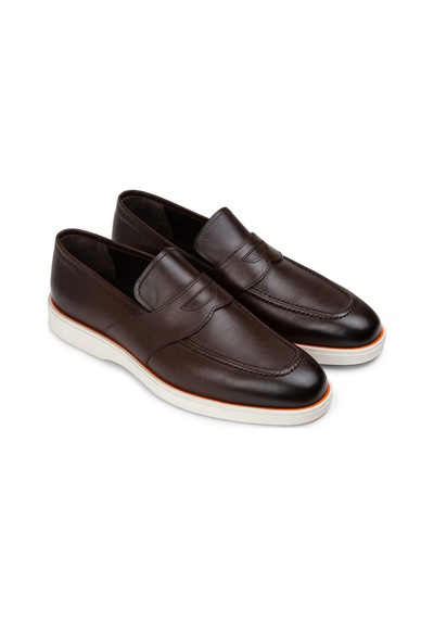 Deery Hakiki Deri Kahverengi Erkek Loafer Ayakkabı - 01960mkhvc01 Kahverengi