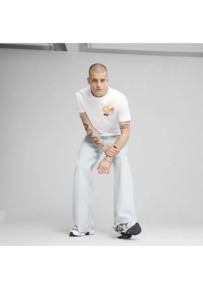 Puma GRAPHICS Icon Tee Unisex  Beyaz Tişört