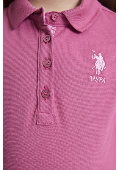 U.S. Polo Assn. Kız Çocuk Fuşya Tişört Basic 50320287-vr023 Fusya