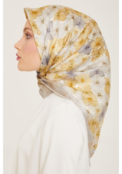 Armine İpek Eşarp 2024 Yaz - 9108-34 Twill - 9108-34