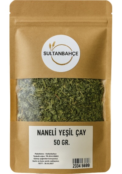 Naneli Yeşil Çay 50 Gr - Ferahlatıcı Ve Doğal Bitki Çayı - Canlandırıcı