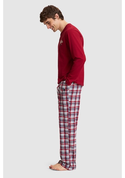 U.S. Polo Assn. Erkek Bordo Pijama Takımı 50333266-vr014