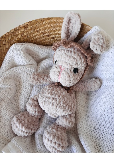 Barnaby The Bunny Uyku Arkadaşı Gri - Kahverengi