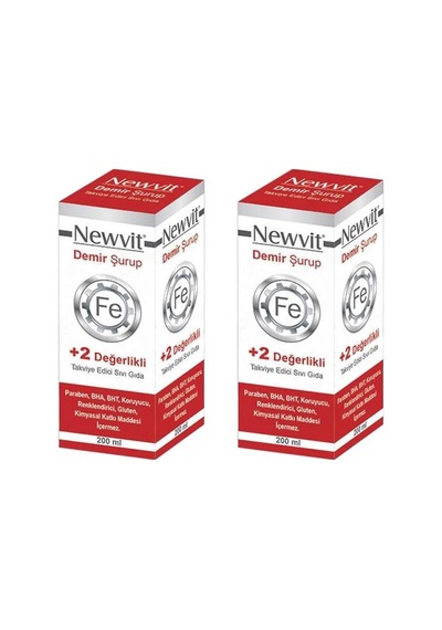 Newvit Demir Şurubu 2 x 200 ML