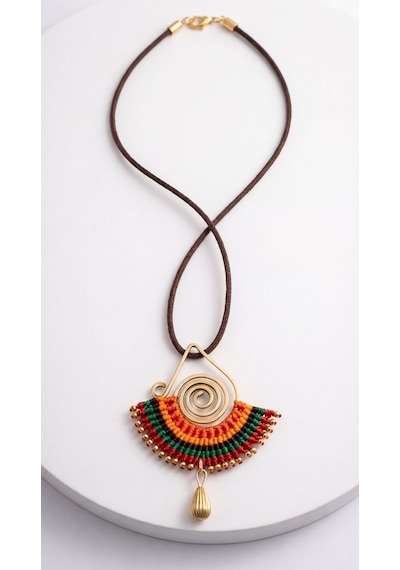 Nomad Weave Kolye Çok Renkli