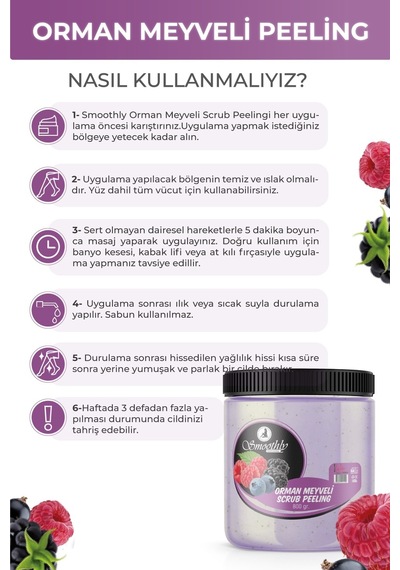 Smoothly Orman Meyveli Vücut Peeling 800 G
