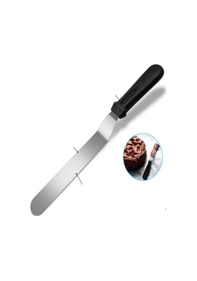 2li Set Hamur Şekillendirici Eğik Pasta Spatulası +metal Hamur Kesici Kazıyıcı Spatula Sarı