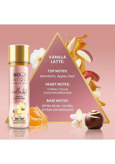 So Unique Vanilla Vanilya Latte Vücut Spreyi 150ml