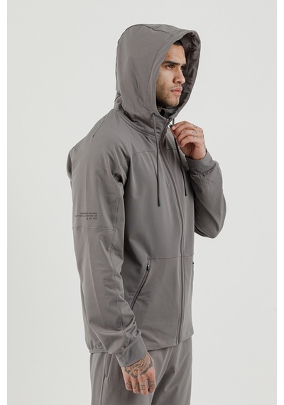 Airlife Sportswear Tam Boy Fermuarlı Erkek Kapüşonlu Eşofman Takımı Gri