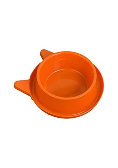 Miapet Plastik Kedi Kulaklı Mama Ve Su Kabı 400 Ml Turuncu