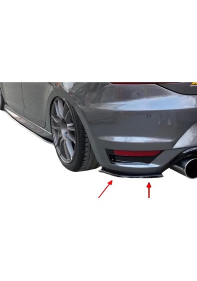 Seat Leon Aero Tampon Köşe Flap Lip Plastik Parlak Siyah Ek