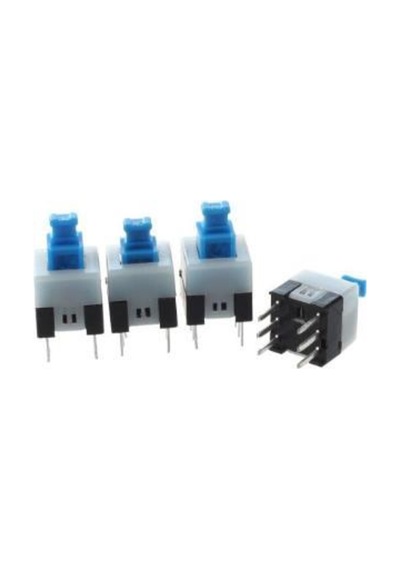 6 Pin On/Off Kilitli Buton 7X7Mm