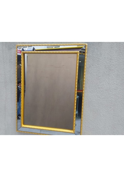 Ayna-Dresuar Motifli Model Parlak Gold Renk Kayın Torna Kutu Içi(486073743) Altın